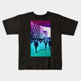 Pastel Brisbane City Print - Edward Street Kids T-Shirt